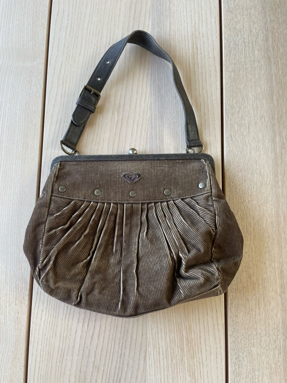 Roxy Y2K Corduroy Shoulder Bag Y2K vintage Roxy purse / handbag